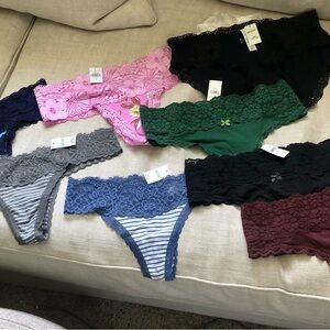 Aerie thong panties bundle, new with tags, and packaging.